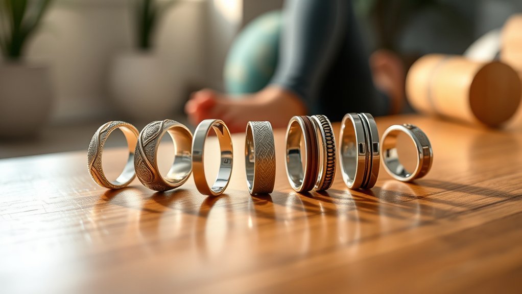 stylish fitness smart rings