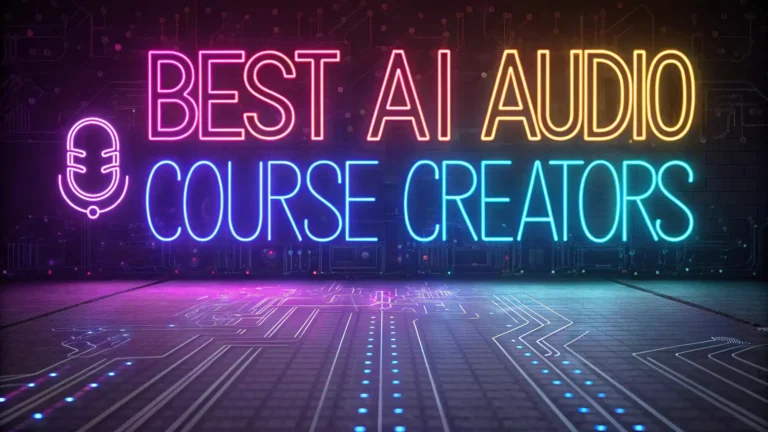 Top 3 AI Audio Course Creation Tools in 2025 (Guide)
