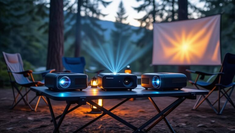 portable bright camping projectors