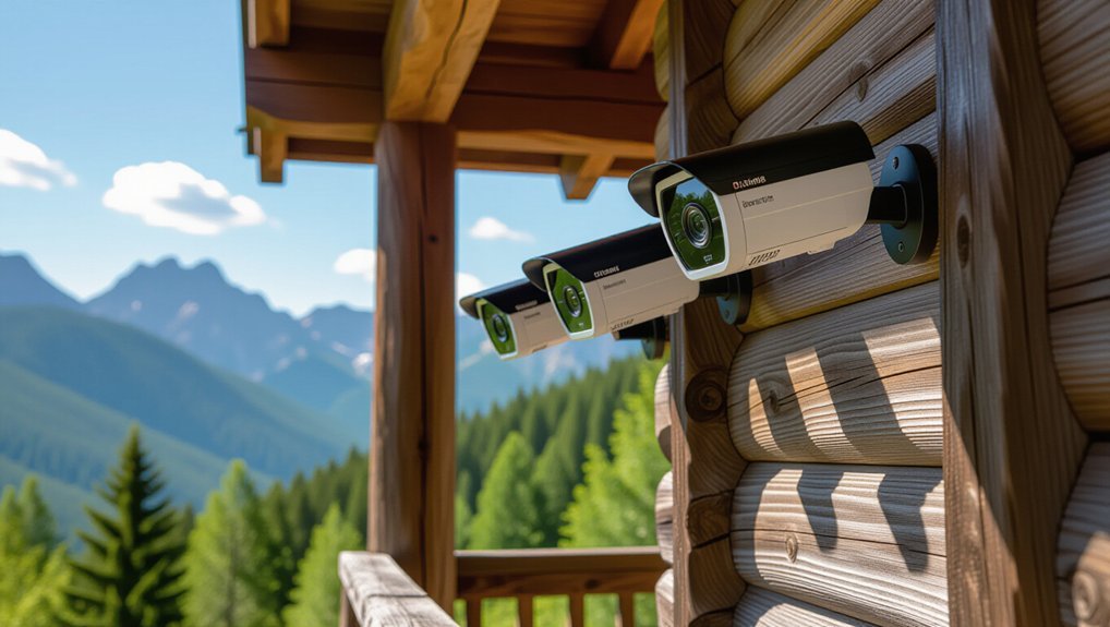 solar powered cabin security