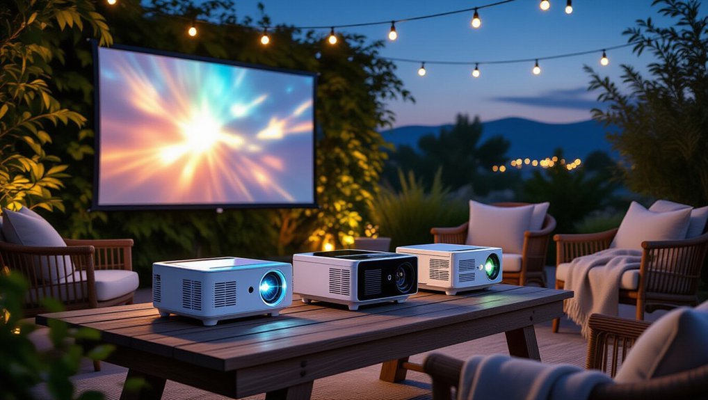top portable outdoor projectors
