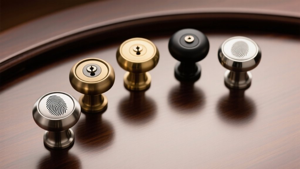 seven fingerprint door knobs