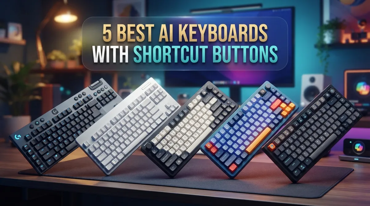 5 Best AI Keyboards With Shortcut Buttons for Smarter Typing