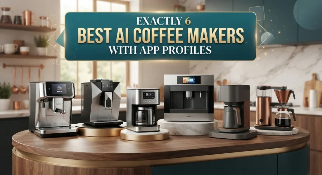 6 Best AI Coffee Makers With App Profiles for Smart Home Brewing