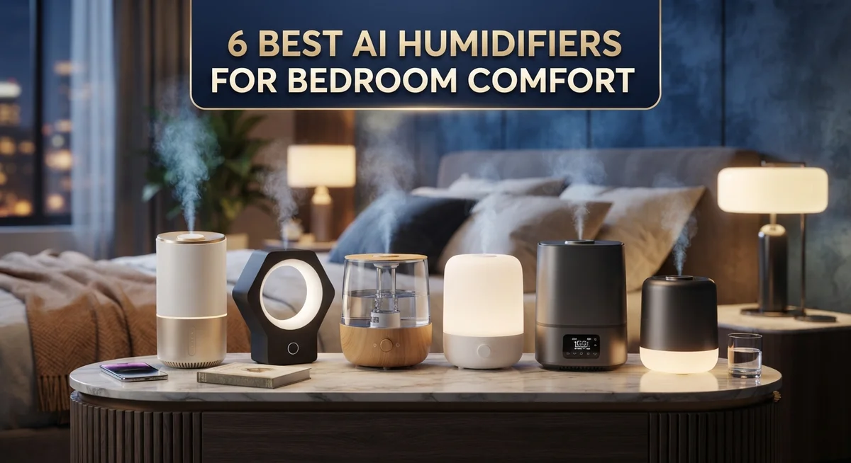 6 Best AI Humidifiers for Bedroom Comfort: Smart Moisture Control