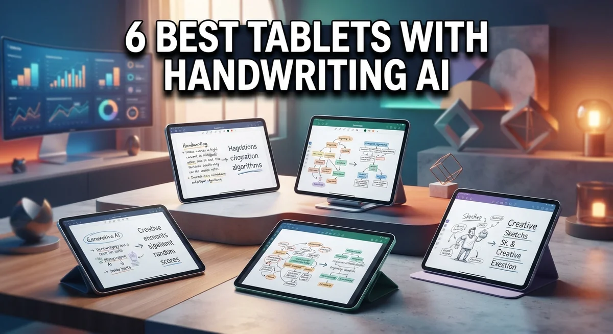 6 Best Tablets With Handwriting AI for Note-Taking & Digital Writing