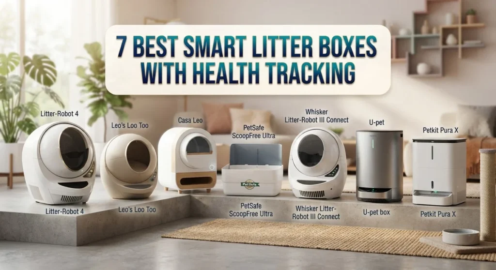 7 Best Smart Litter Boxes With Health Tracking for Cats