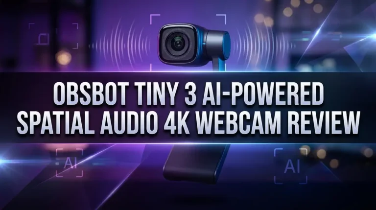 OBSBOT Tiny 3 Review: Smallest 4K PTZ Webcam Worth It?