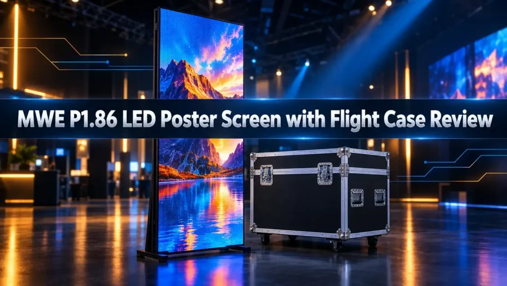 MWE P1.86 LED Poster Screen with Flight Case Review: Worth It? 3 MWE P1.86 LED Poster Screen with Flight Case Review: Worth It?
