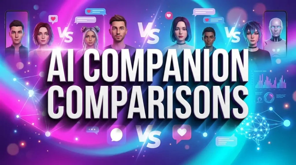 7 Best AI Companion Comparisons in 2026: Features, Pricing & Reviews 1 7 Best AI Companion Comparisons in 2026: Features, Pricing & Reviews